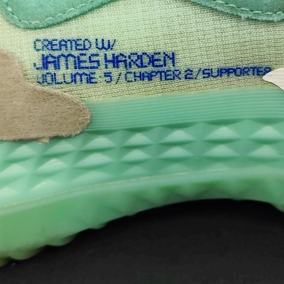ADIDAS Harden Vol. 5 Futurenatural Support Mint Basketball Sneaker Men\'s Sz 10.5